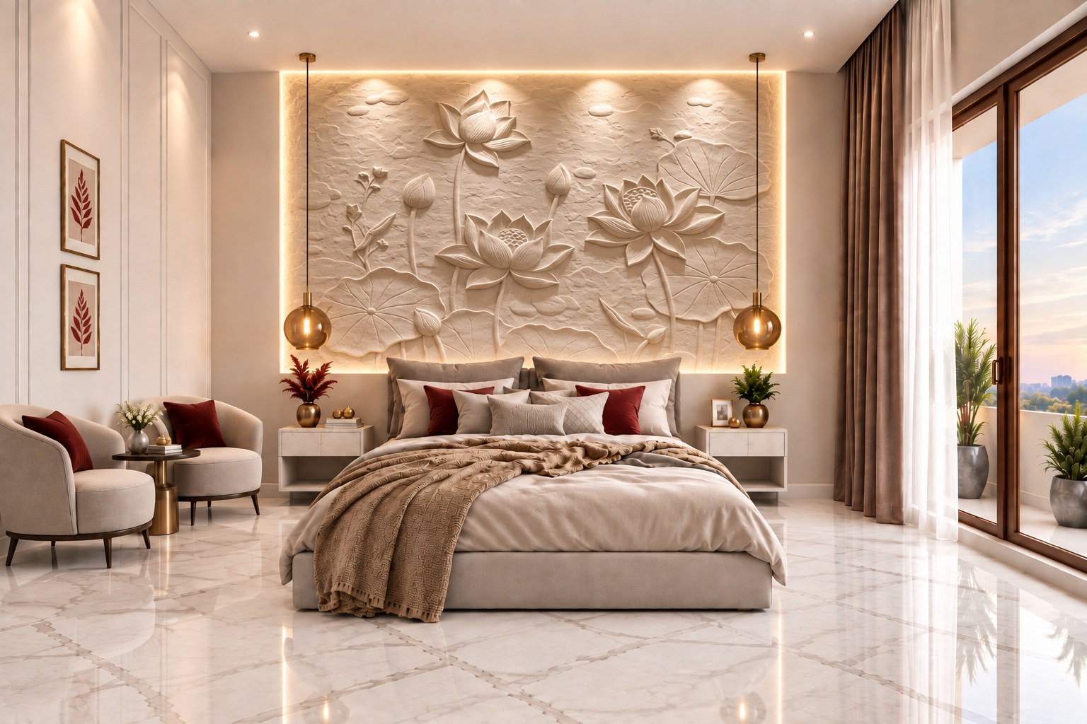 Rishikesh Luxury Bedroom Suites — approved 3D render