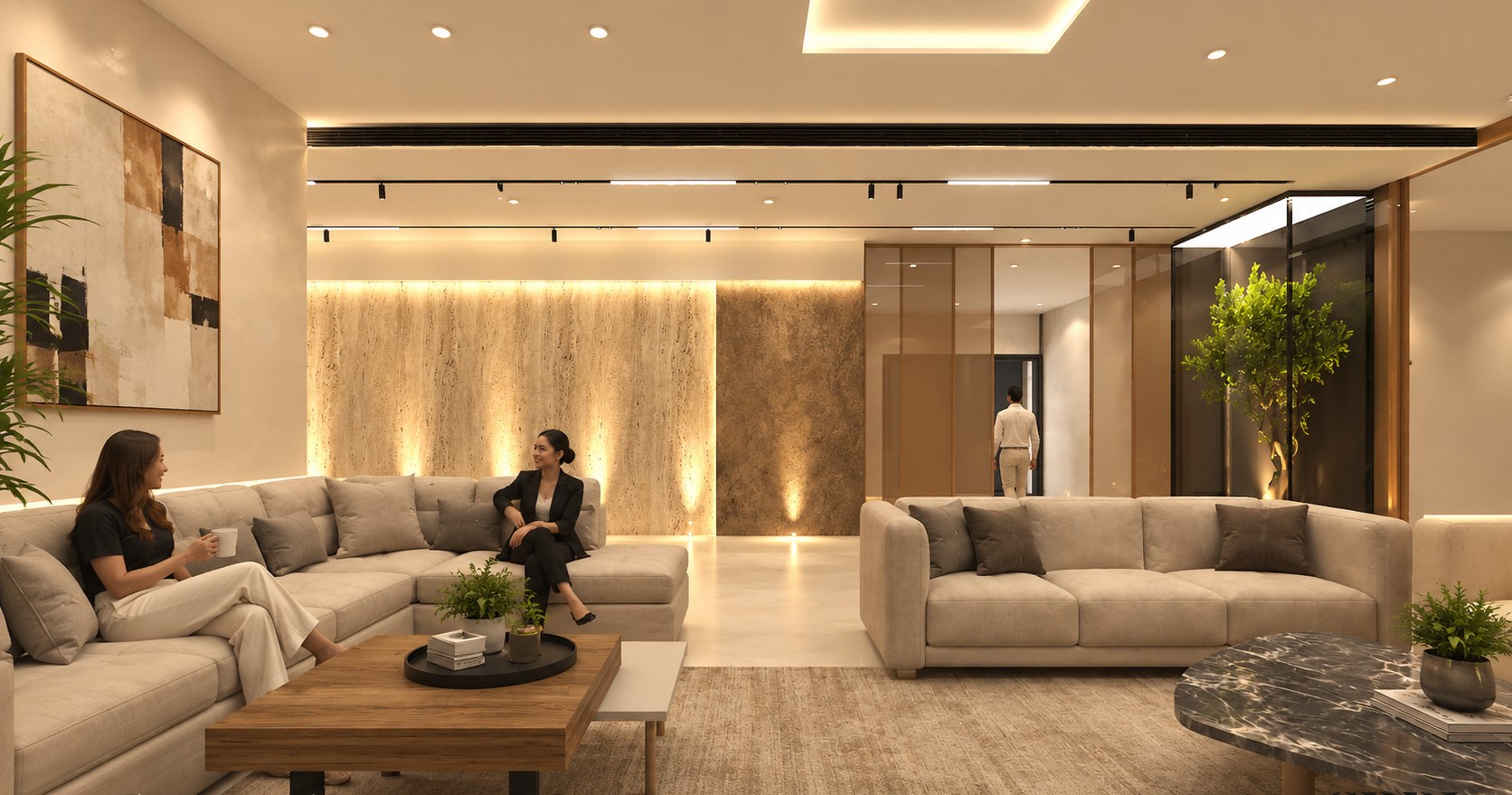 The Travertine Residence — approved 3D render